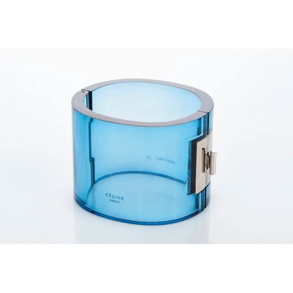 Celine Blue Lucite Cuff-Small - Picture 3 of 14